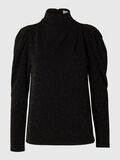 Selected DRAPED LONG SLEEVED TOP, Black, highres - 16097308_Black_001.jpg