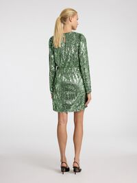 SEQUIN  MINI DRESS, Loden Frost, highres