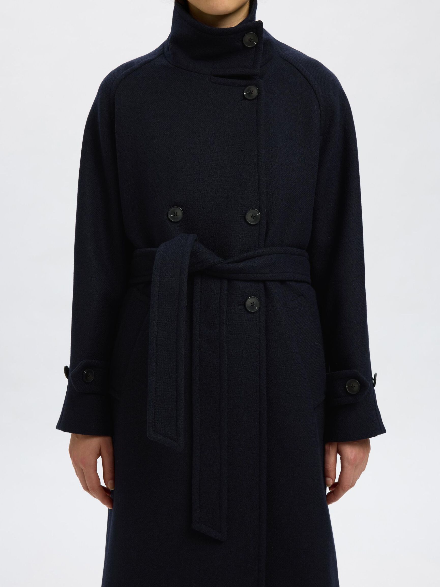 WOOL BLEND  COAT, Sky Captain, highres