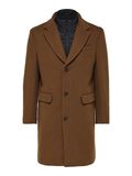Selected TAILORED WOOL BLEND COAT, Camel, highres - 16089400_Camel_001.jpg
