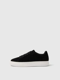 CHUNKY SUÈDE SNEAKERS, Black, highres