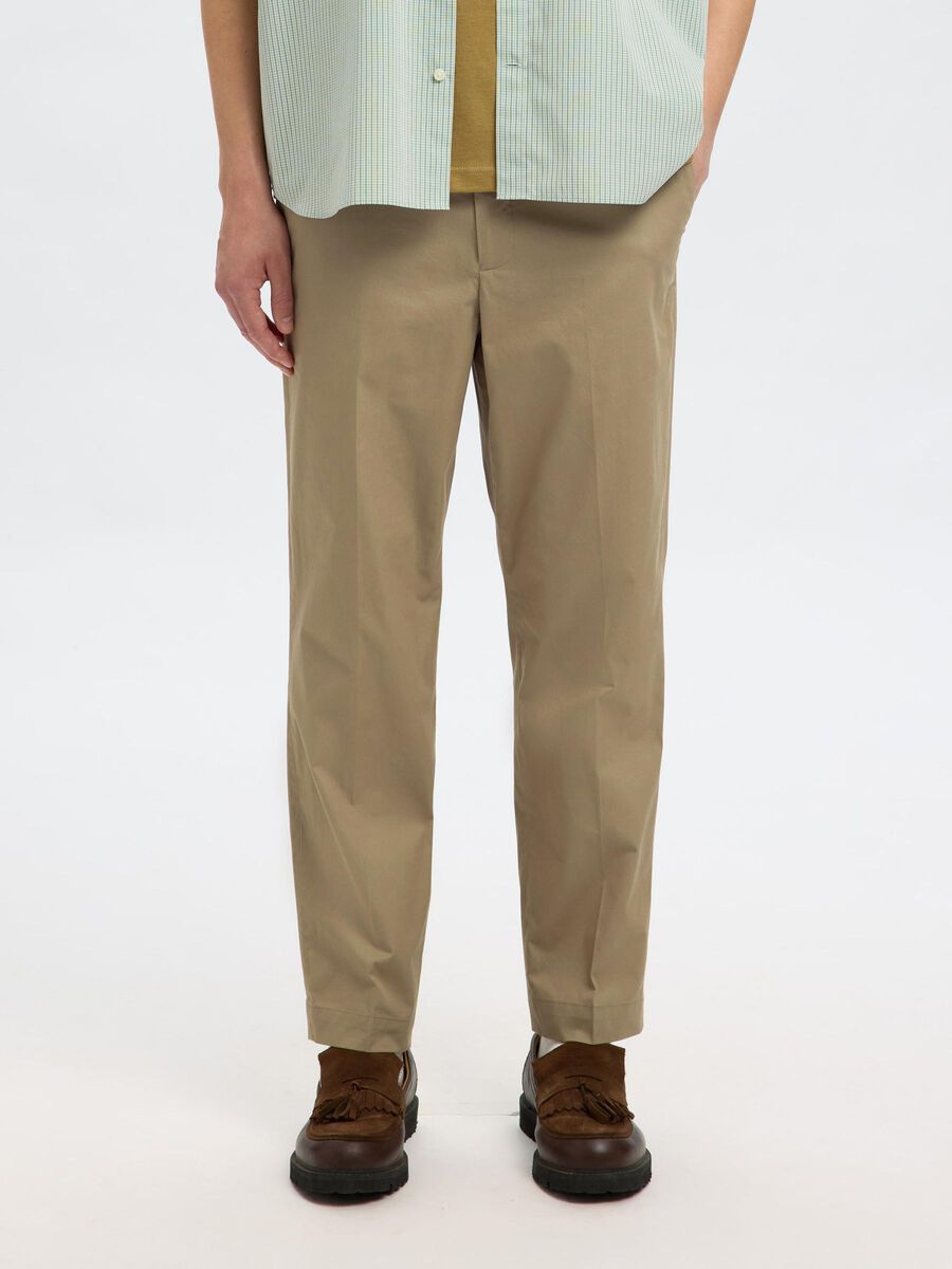 Selected 100% KATOEN PANTALON, Kelp, highres - 16097640_Kelp_003.jpg