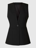 Selected FITTED WOOL BLEND WAISTCOAT, Black, highres - 16097767_Black_001.jpg