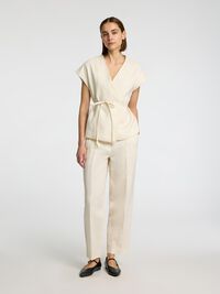 100% LEINEN TANKTOP, Birch, highres