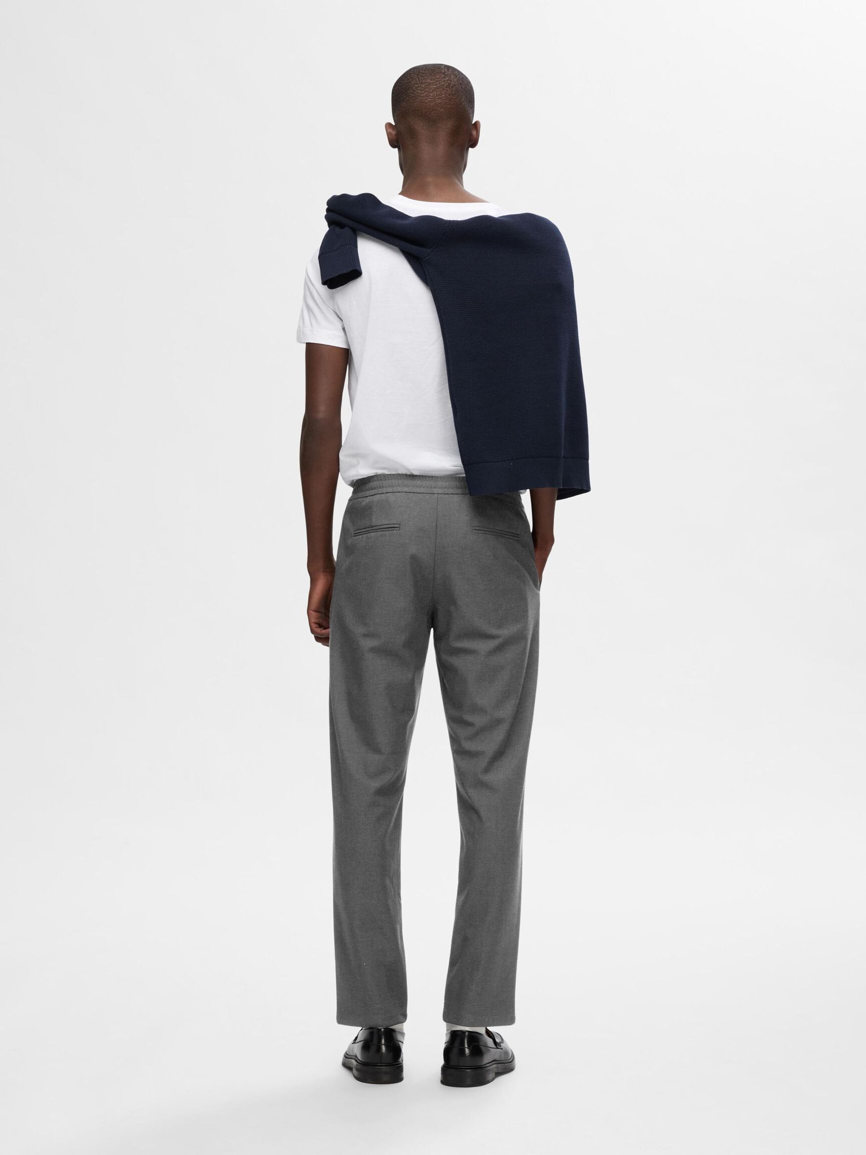196 STRAIGHT FIT HOSE, Grey Melange, highres