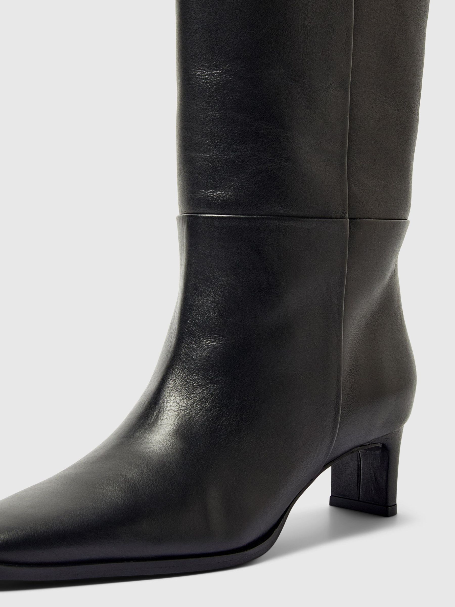 SKINN HØYHÆLTE BOOTS, Black, highres