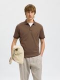 Selected KURZARM POLO SHIRT, Morel, highres - 16099994_Morel_008.jpg