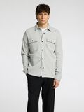 Selected KLASSISCHES OVERSHIRT, Light Grey Melange, highres - 16085115_LightGreyMelange_003.jpg