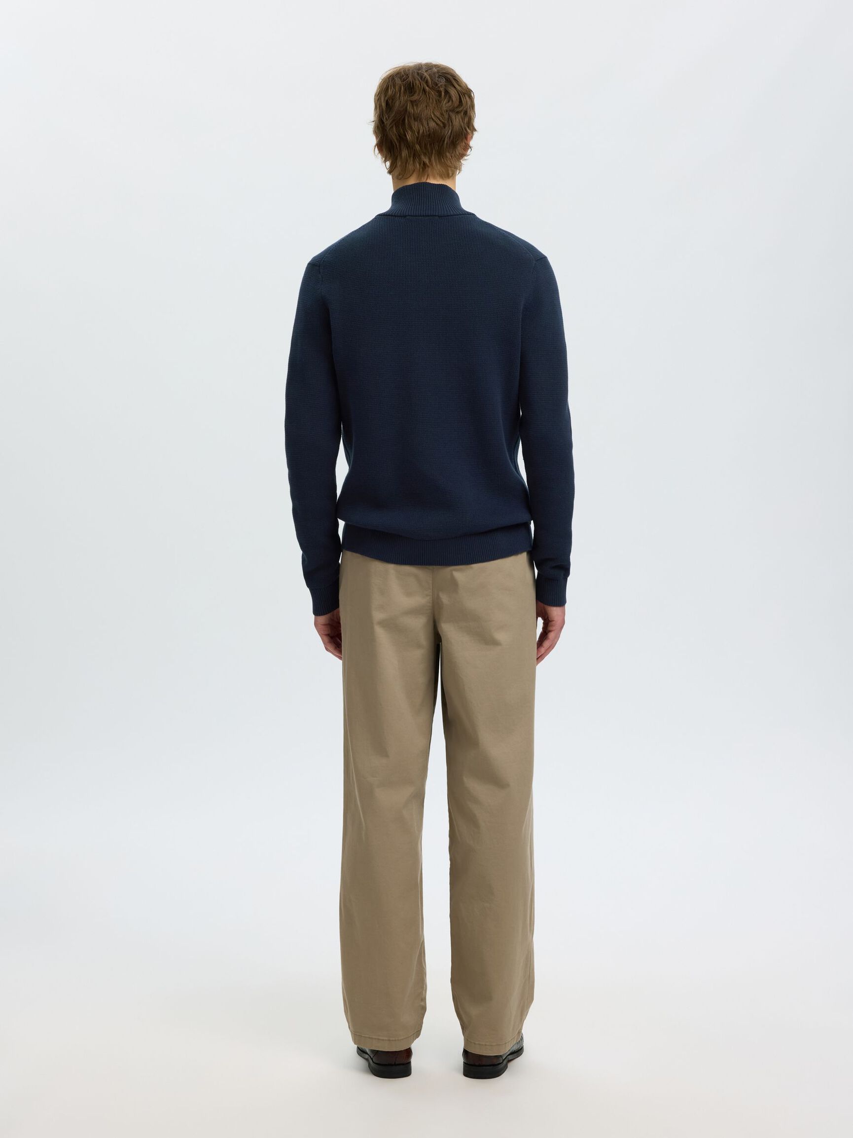 HALF-ZIP JUMPER, Sky Captain, highres