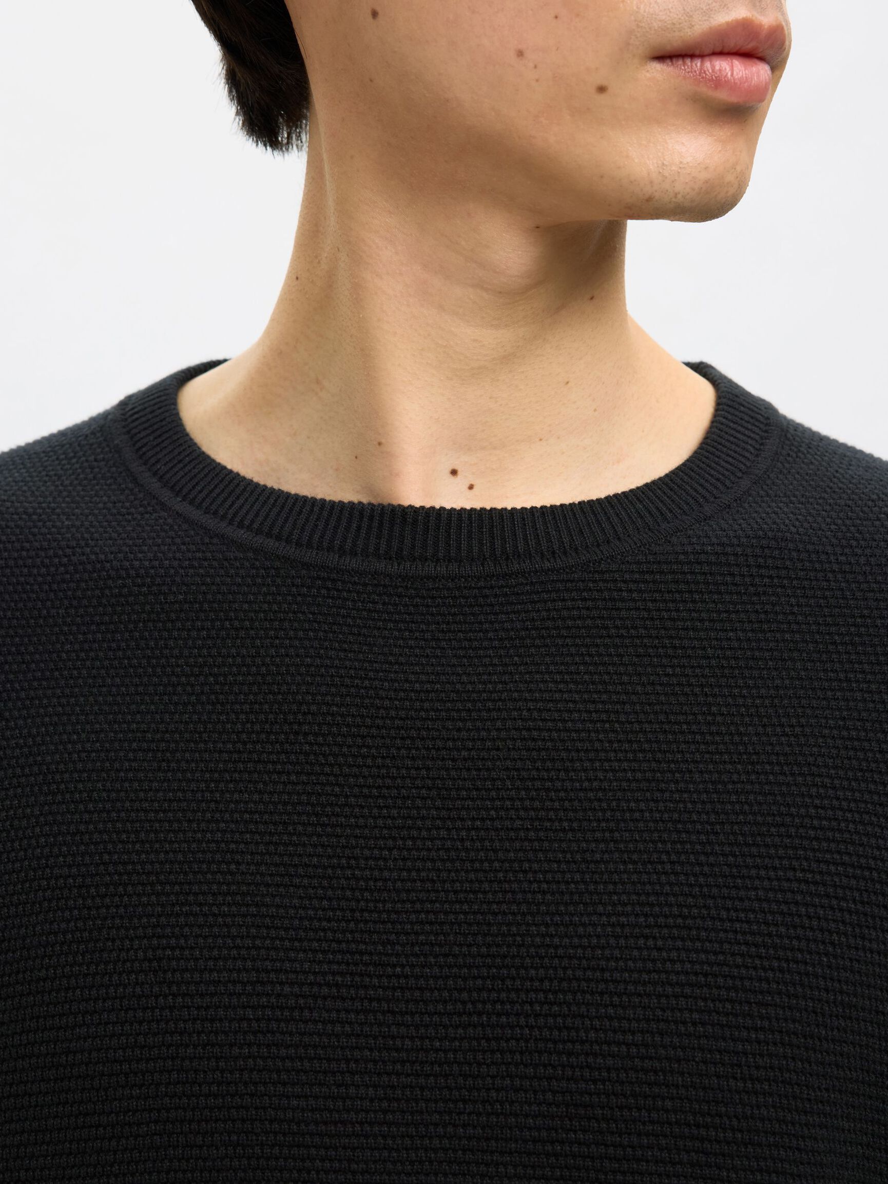 MAGLIONE GIROCOLLO, Black, highres