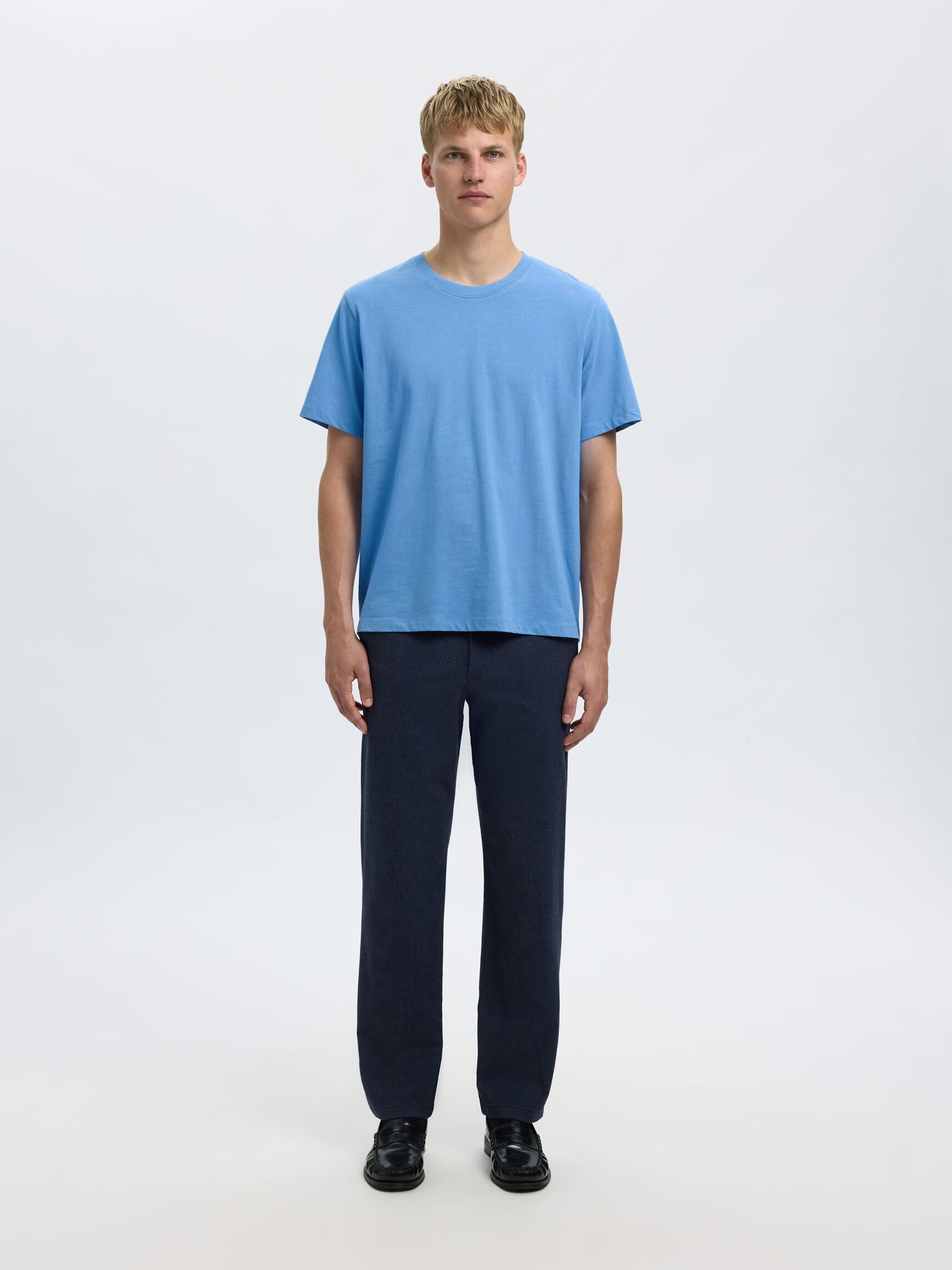 REGULAR T-SHIRT, Blue Bonnet, highres