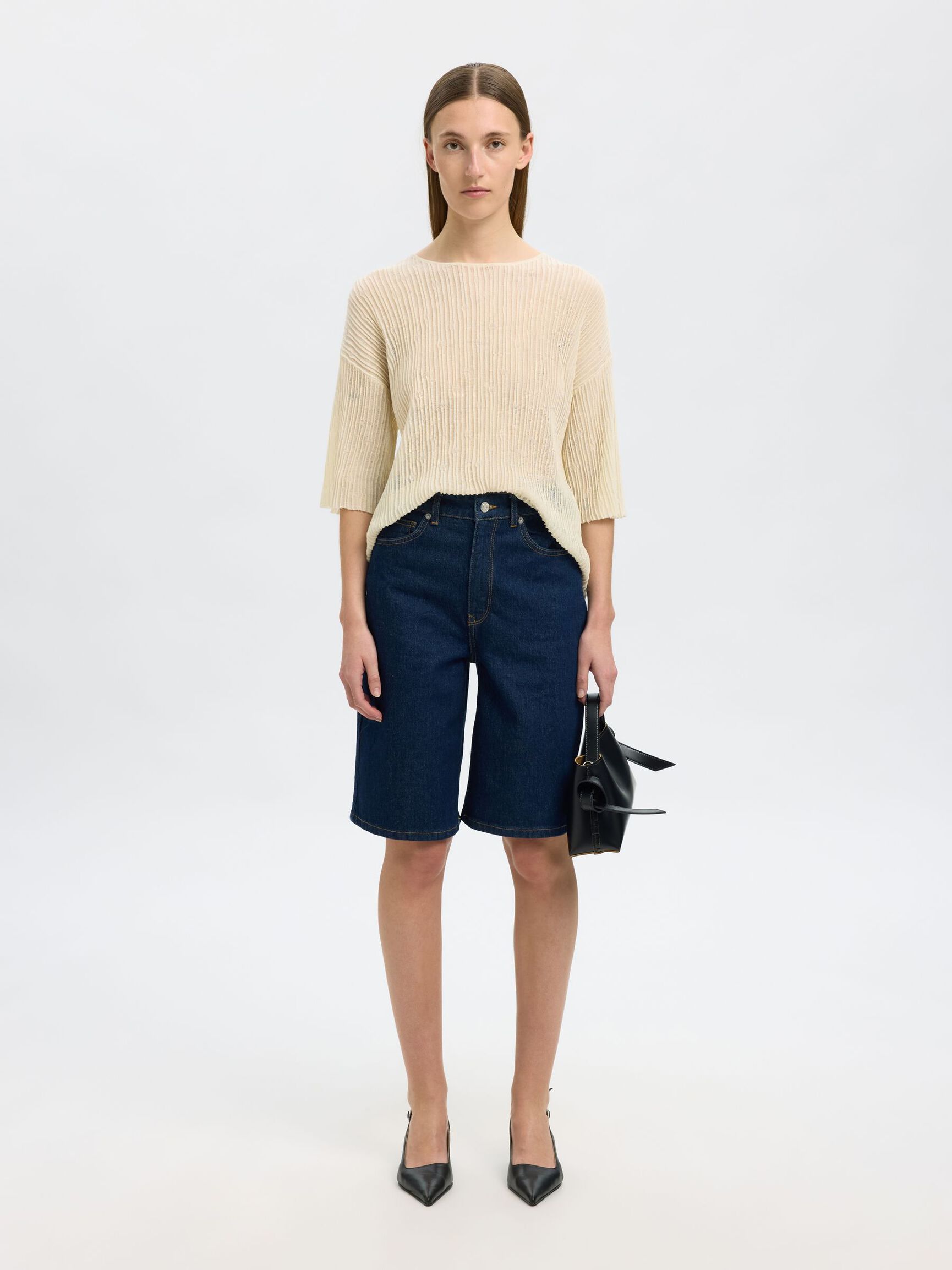 TOP A MAGLIA, Birch, highres