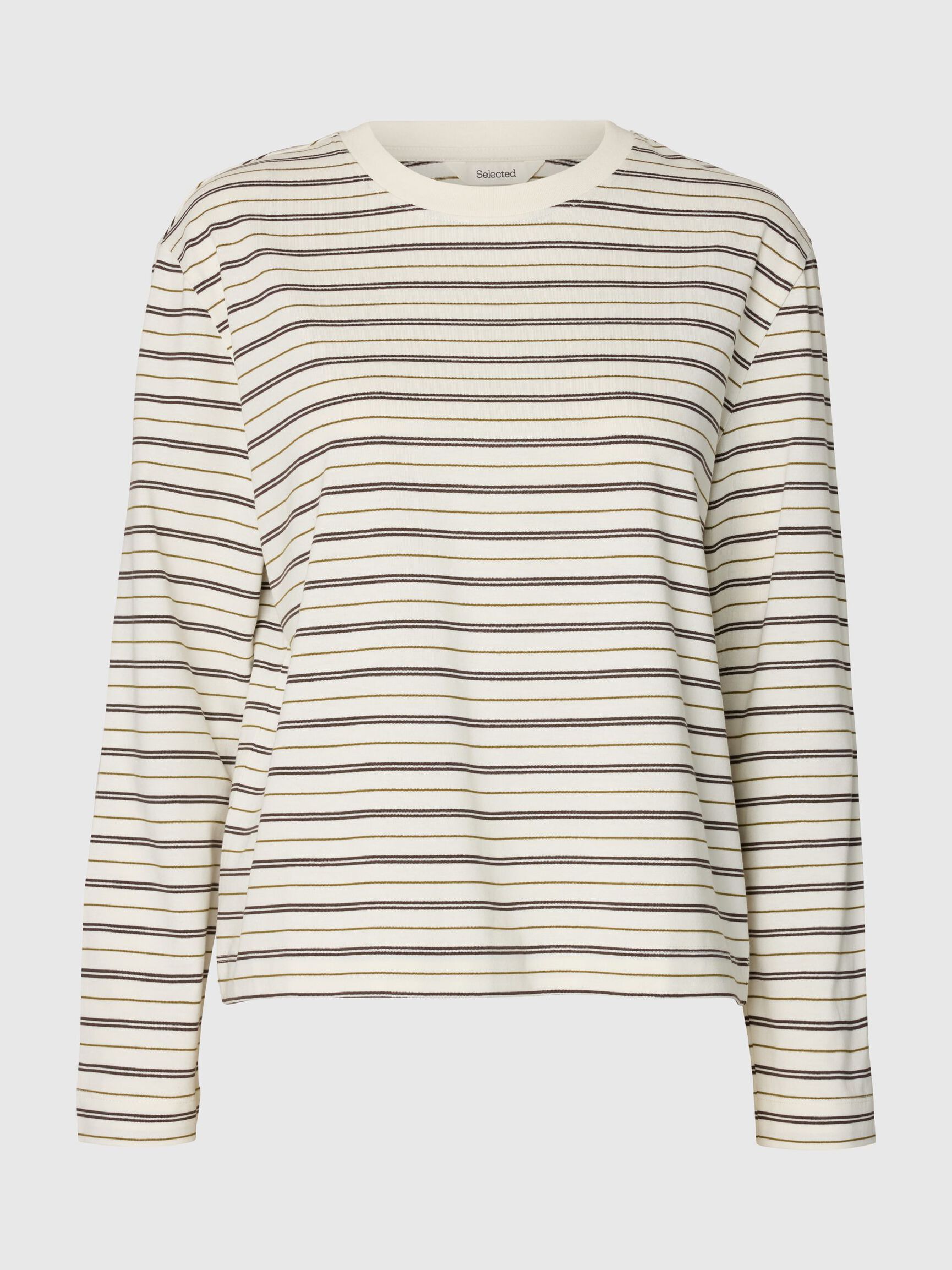 GESTREEPT T-SHIRT MET LANGE MOUWEN, Delicioso, highres