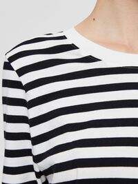 DISEÑO A RAYAS CAMISETA DE MANGA LARGA, Black, highres
