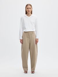 BARREL FIT CHINO, Greige, highres