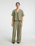 Selected TIE FRONT V-NECK TOP, Vetiver, highres - 16096917_Vetiver_005.jpg