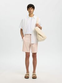 SEERSUCKER SHORTS, Rose Dawn, highres