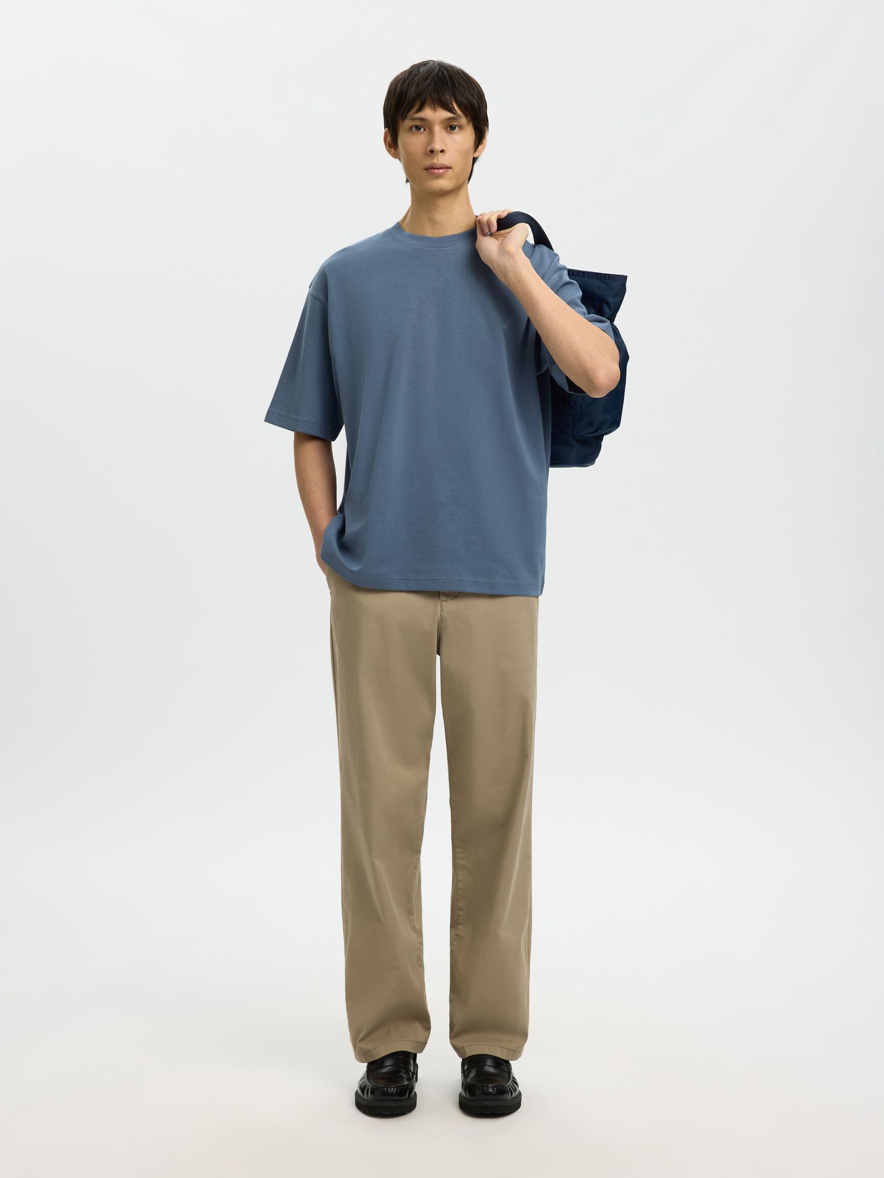 LOOSE FIT T-SHIRT, Blue Mirage, highres