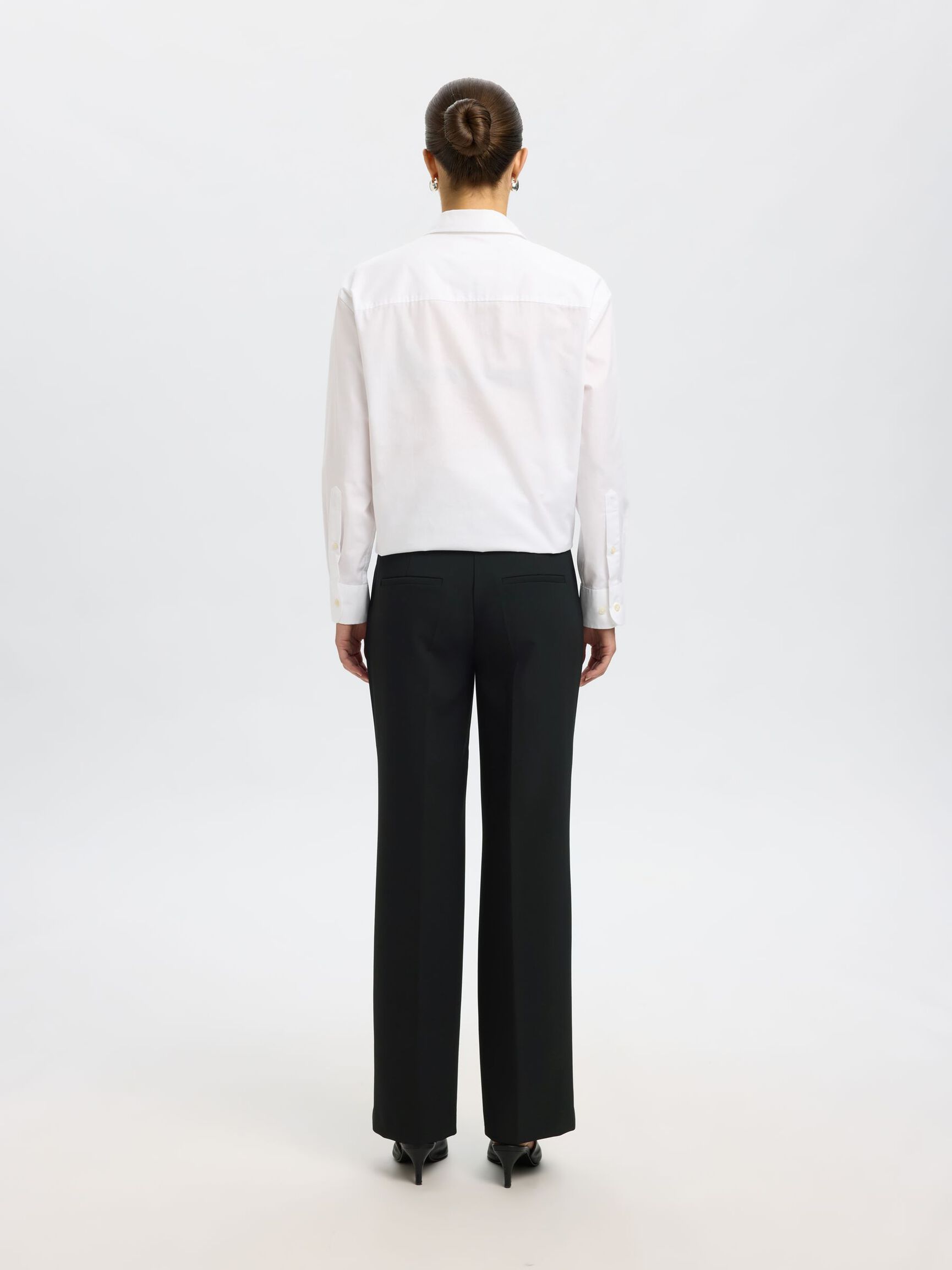 GEWEBTE HOSE, Black, highres