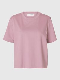 BOXY T-SHIRT, Bleached Mauve, highres