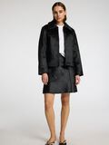 Selected 100% COW LEATHER  MINI SKIRT, Black, highres - 16099744_Black_008.jpg