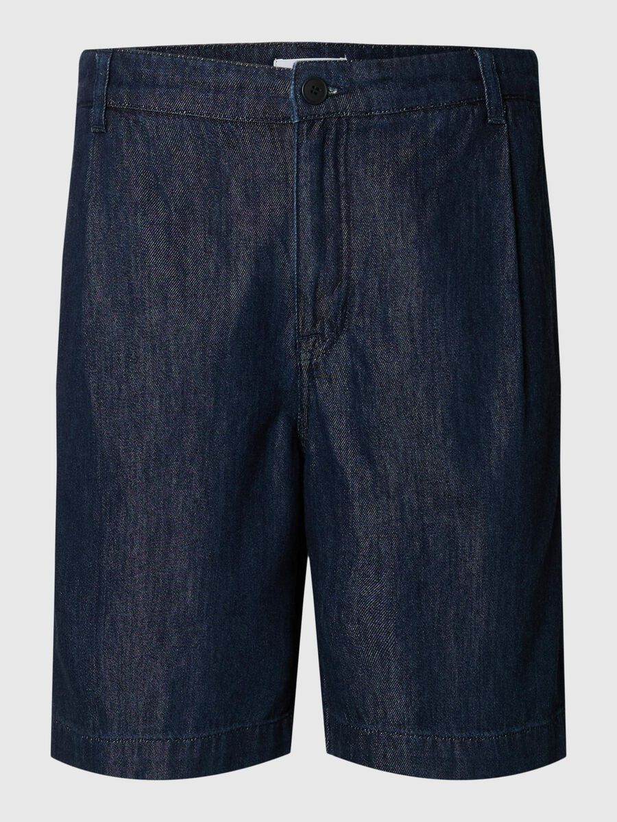 Selected LOOSE FIT JEANSSHORTS, Dark Blue Denim, highres - 16099115_DarkBlueDenim_001.jpg