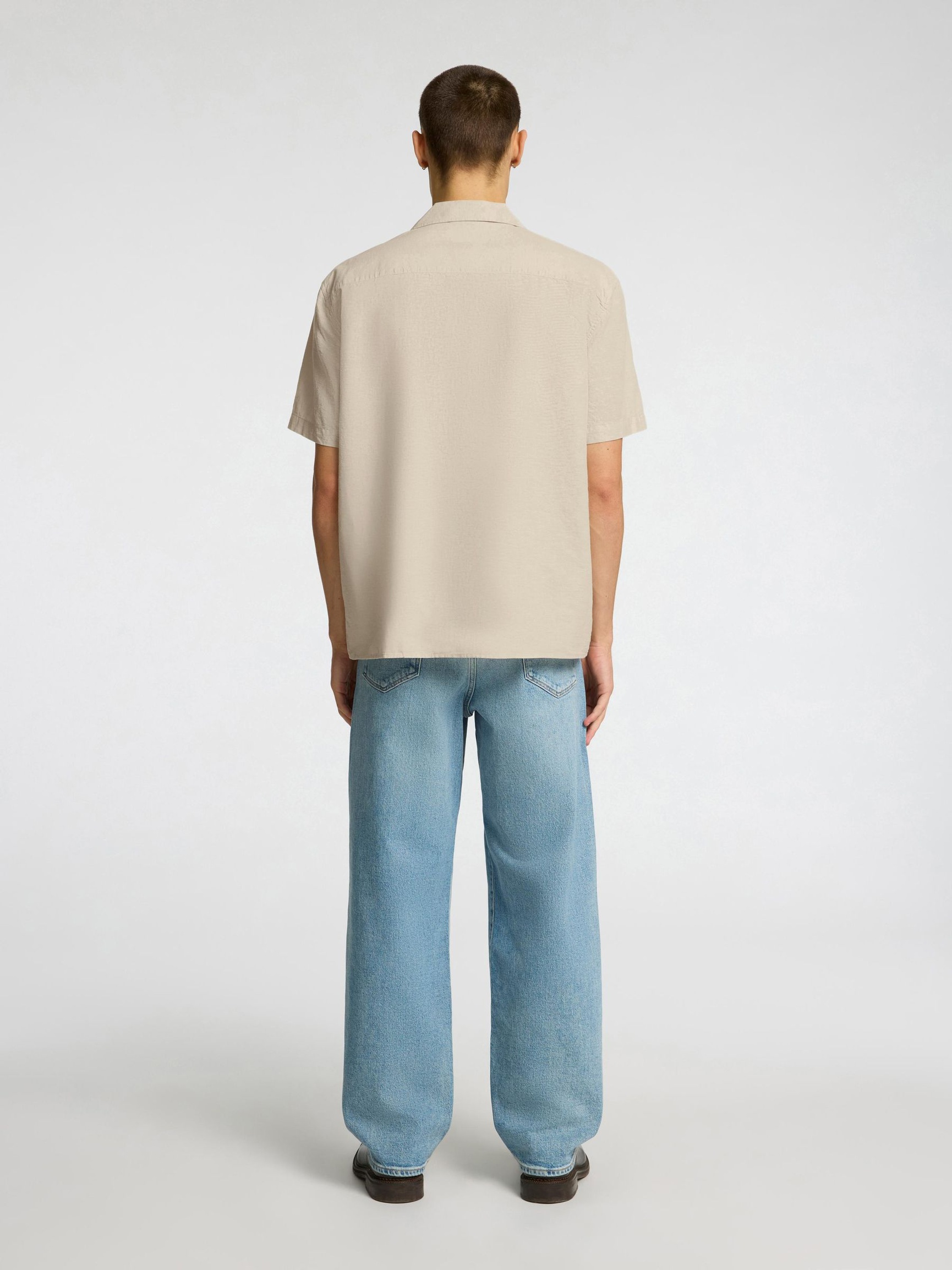 LEINENMIX KURZARMHEMD, Pure Cashmere, highres