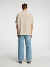 LIN MÉLANGÉ CHEMISE À MANCHES COURTES, Pure Cashmere, highres