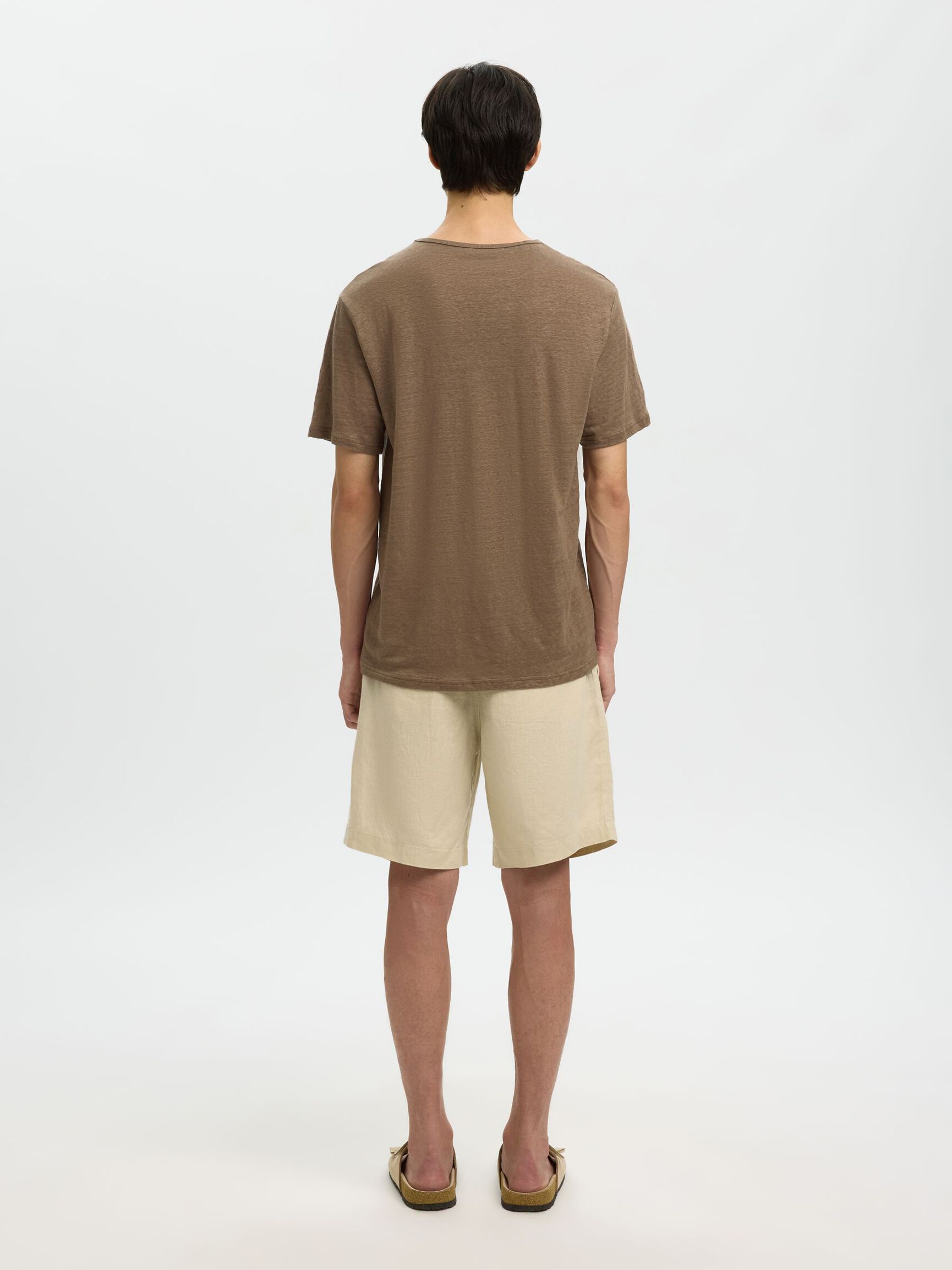 LIN T-SKJORTE, Chocolate Chip, highres