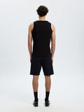 Selected RIBBED COTTON TANK TOP, Black, highres - 16097660_Black_004.jpg