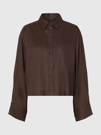 BOXY FIT CROPPED BLOUSE, Delicioso, highres