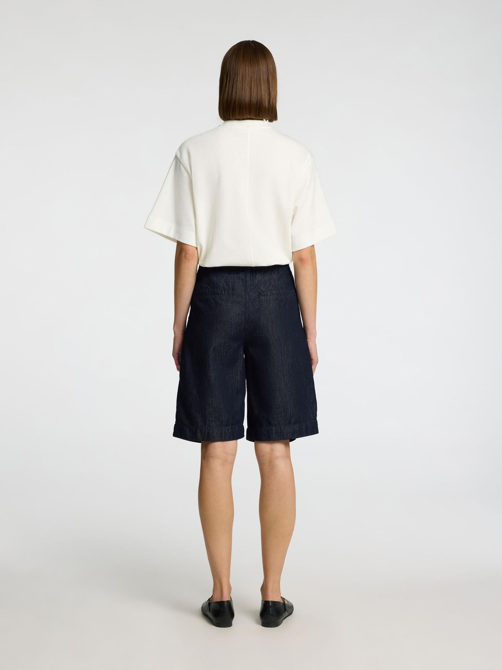 PRENDA VAQUERA SHORTS ESTILO BERMUDA, Dark Blue Denim, highres