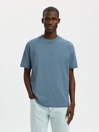 SHORT-SLEEVED RELAXED FIT T-SHIRT, Blue Mirage, highres
