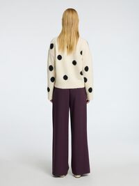 POLKADOT SWEATER, Birch, highres