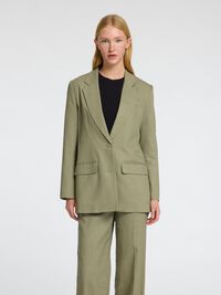 RELAXED FIT EINREIHIGER BLAZER, Vetiver, highres