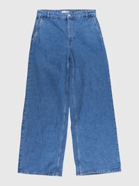 EXTRA WIJDE PIJPEN JEANS, Medium Blue Denim, highres