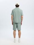 Selected HALF ZIP PLISSE POLO SHIRT, Iceberg Green, highres - 16094291_IcebergGreen_004.jpg
