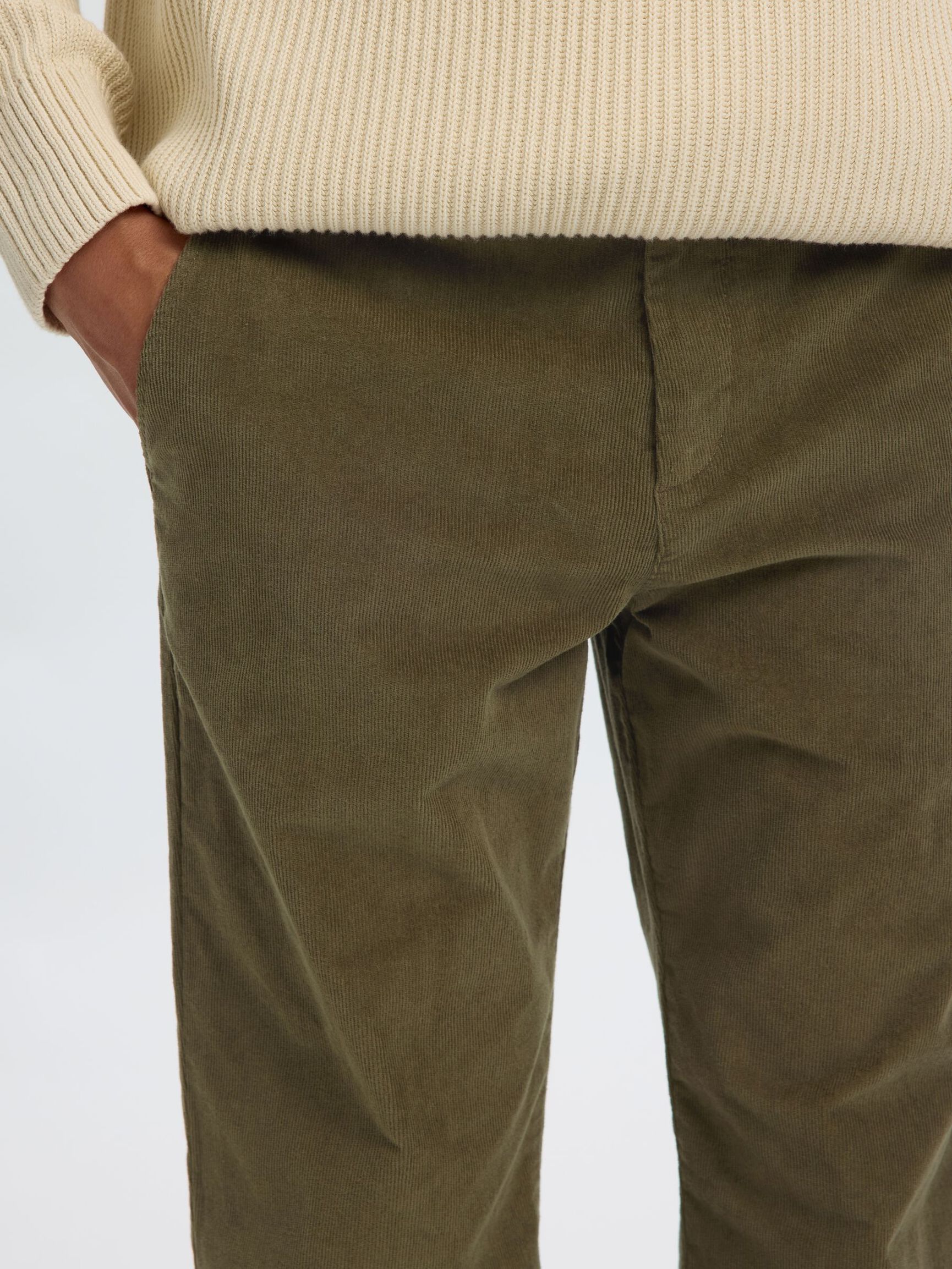 196 STRAIGHT FIT TROUSERS, Forest Night, highres