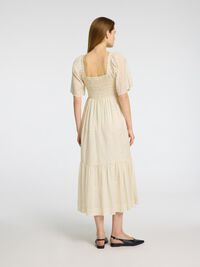 SQUARE NECK MAXI DRESS, Birch, highres