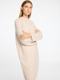 LAINE MÉLANGÉE MINI-ROBE, Birch, highres