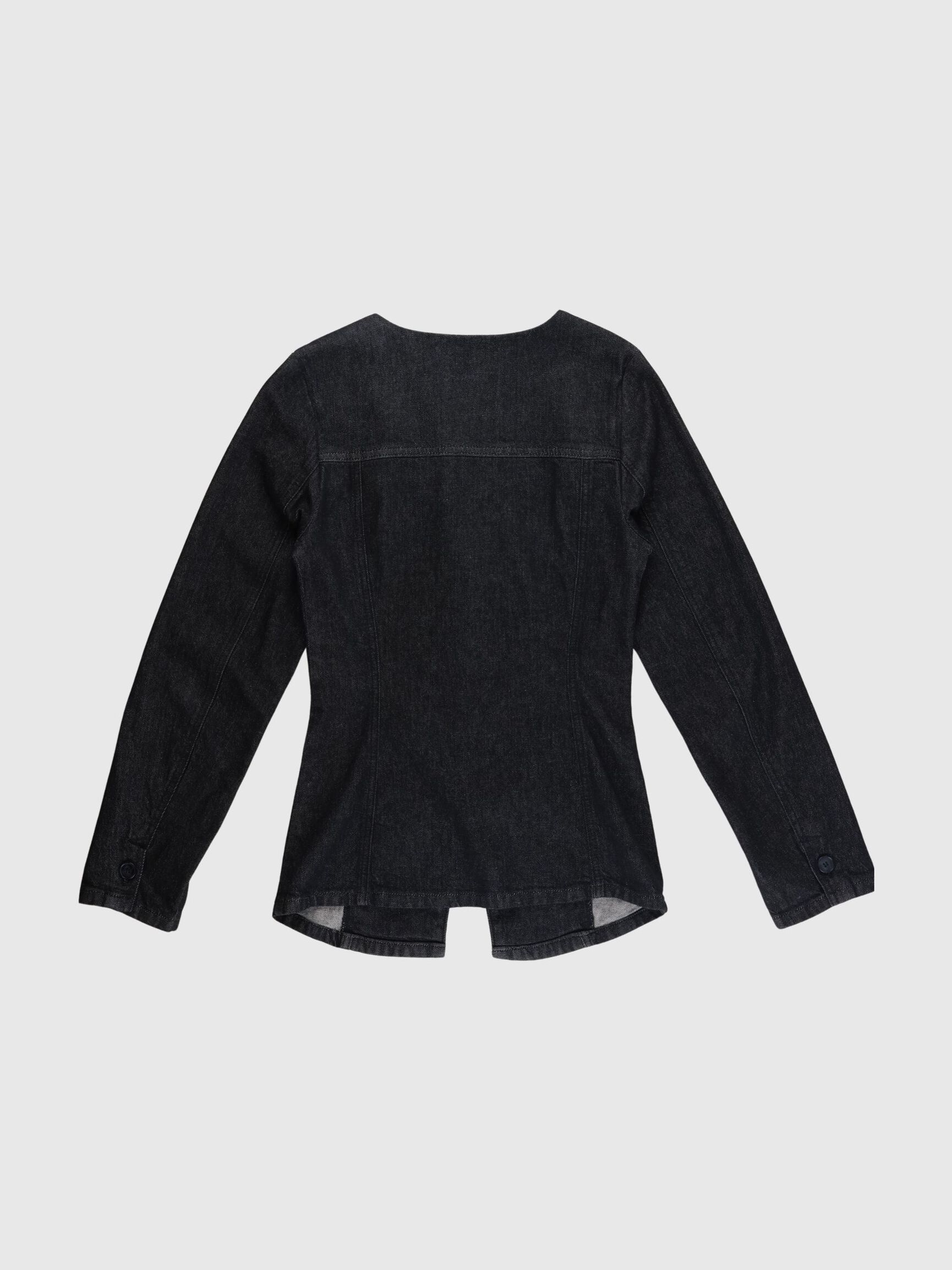 DENIM BLAZER, Black Denim, highres