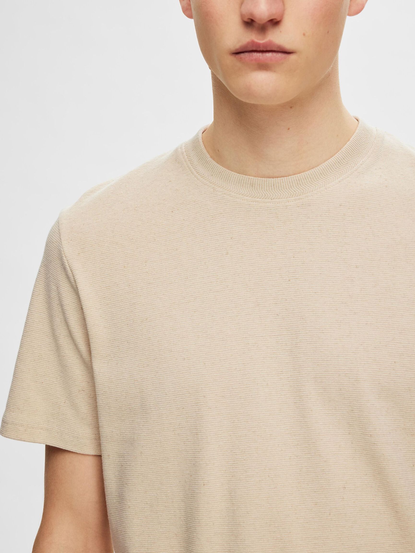 REGULAR FIT T-SHIRT, Fog, highres