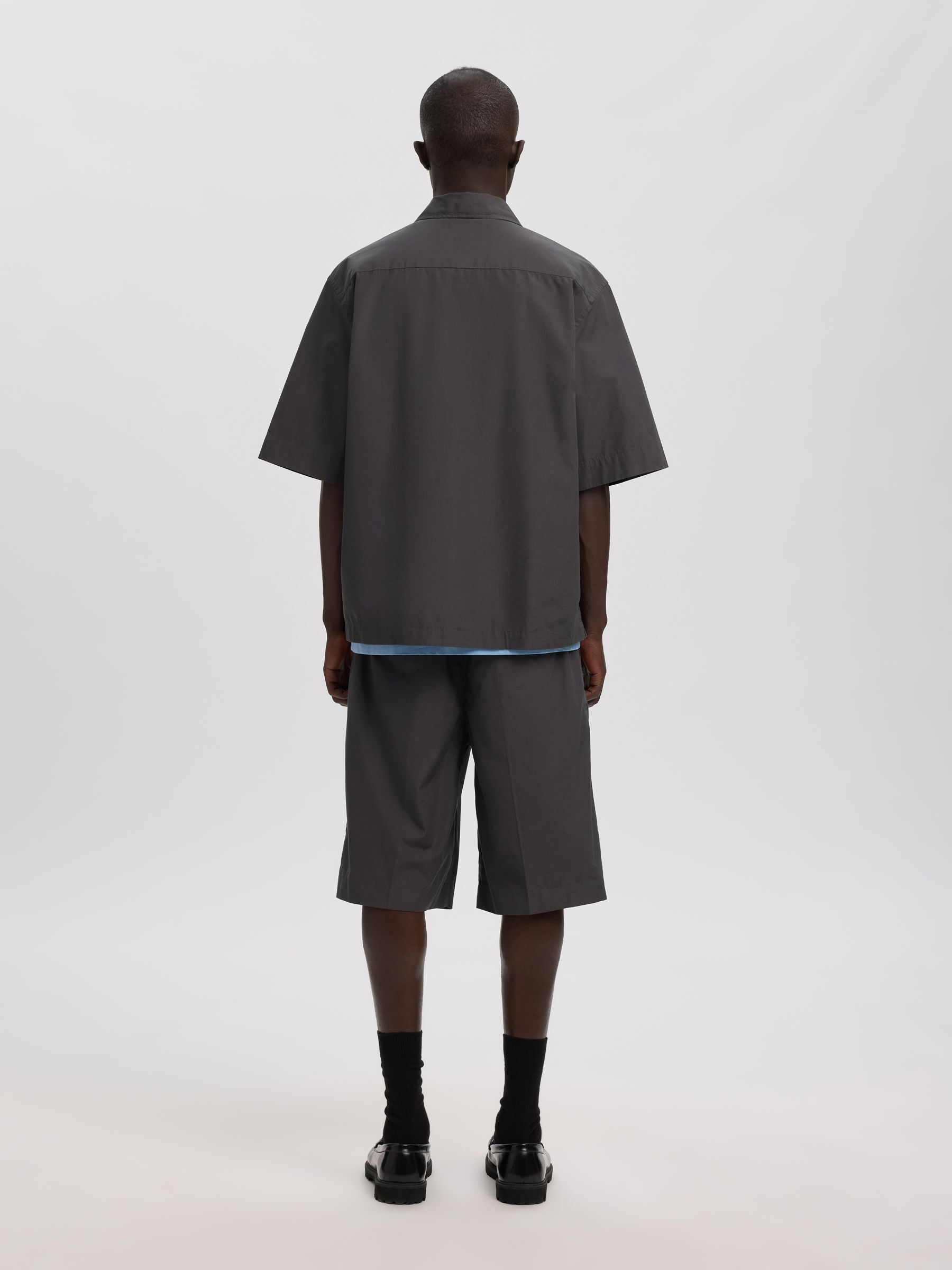 RELAXED FIT SHORT SLEEVED SHIRT, Forged Iron, highres
