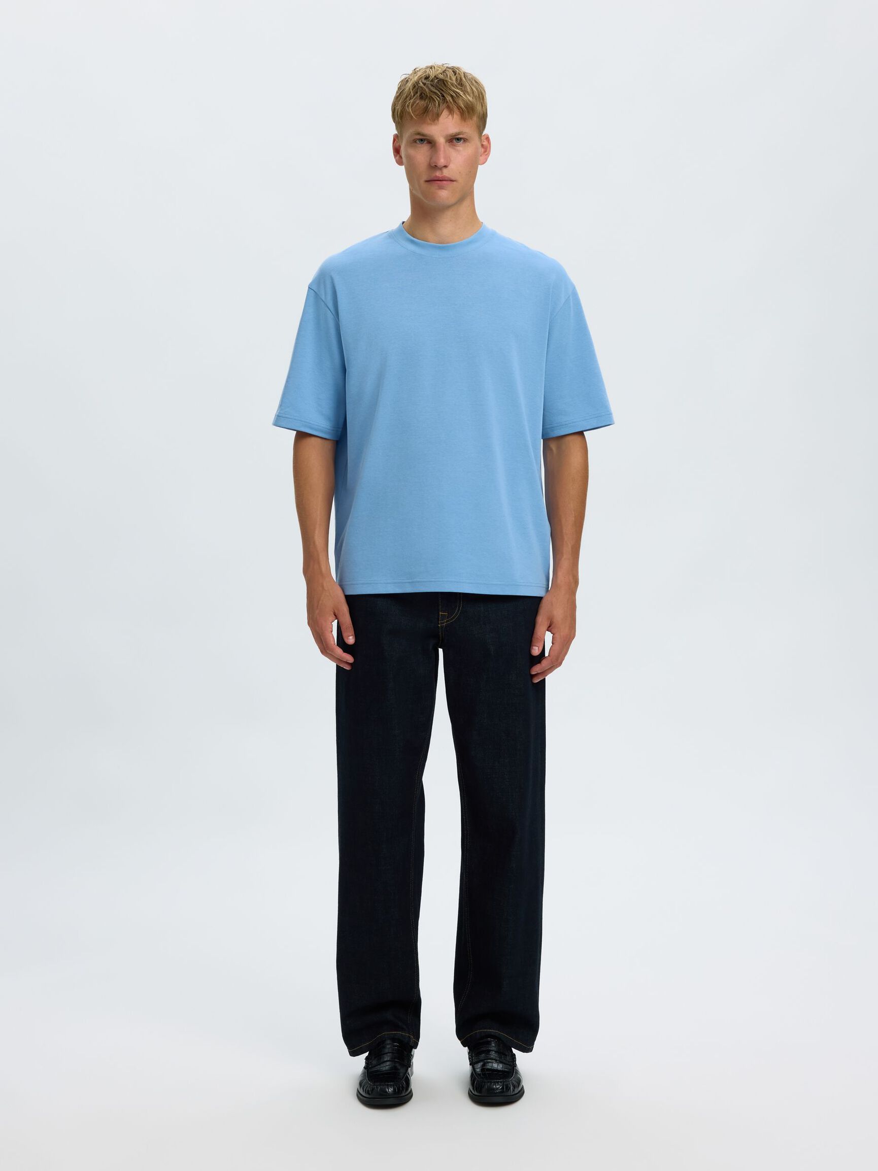 LOOSE FIT T-SHIRT, Blissful Blue, highres