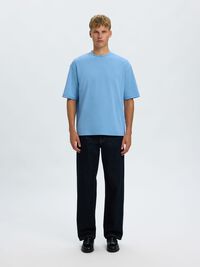 LOOSE FIT T-SHIRT, Blissful Blue, highres