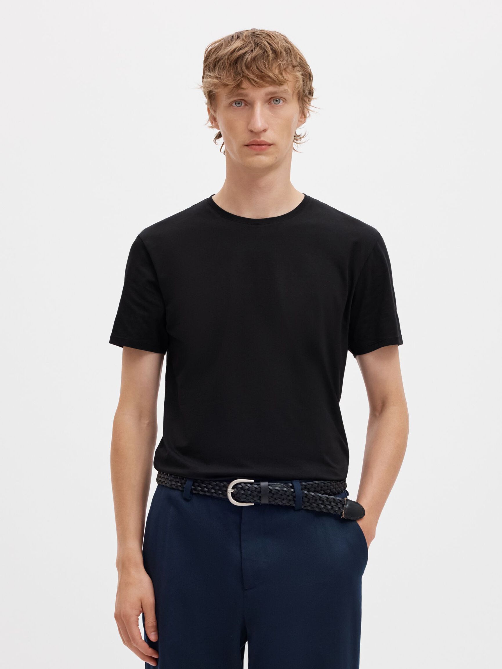 T-SHIRT, Black, highres