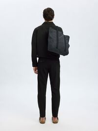 PANTALONI STRETTI IN FONDO, Black, highres