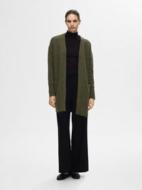 LONG KNITTED CARDIGAN, Kalamata, highres