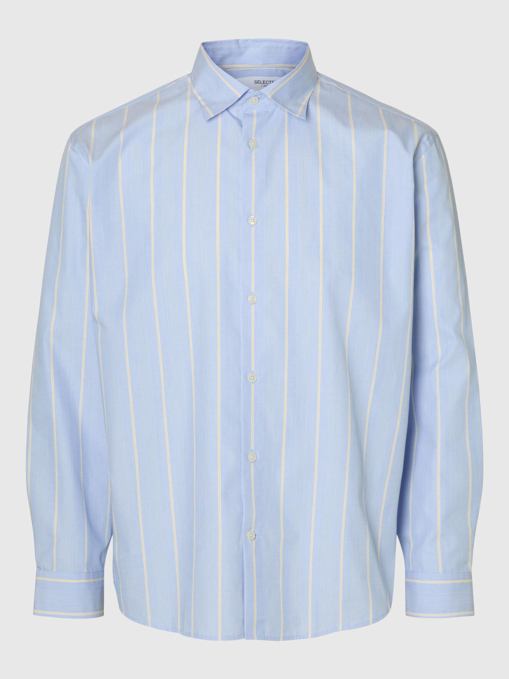 RELAXED FIT LONG SLEEVED SHIRT, Light Blue, highres