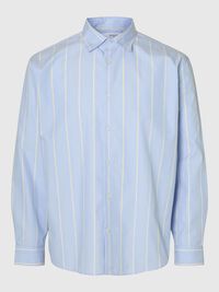 RELAXED FIT LONG SLEEVED SHIRT, Light Blue, highres